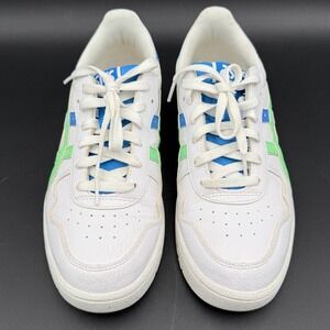 ASICS Japan S Sneaker White Green Blue Womens Size 8.5 Casual Shoes